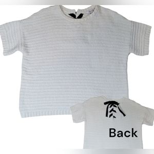 Madewell Lace-Back Sweater